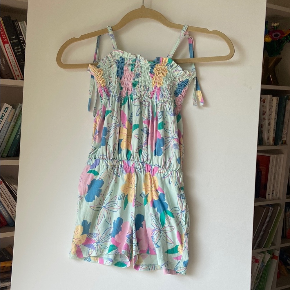 Tea Collection Smocked Floral Romper